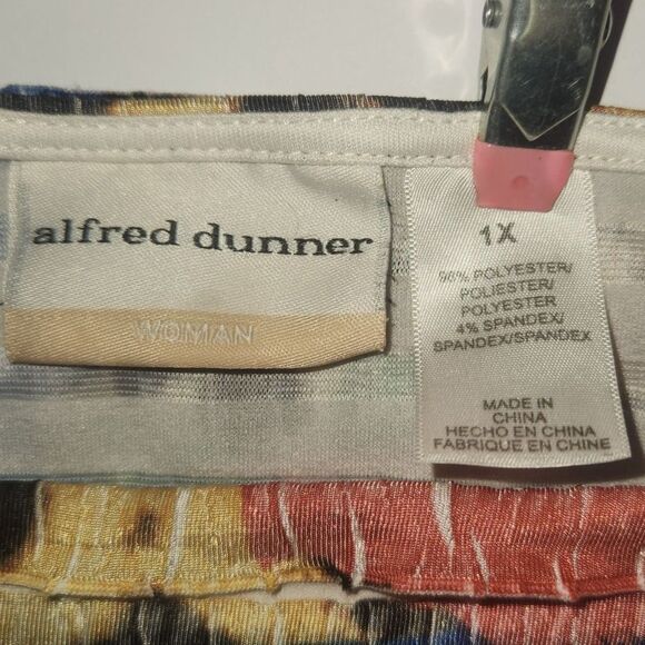 ALFRED DUNNER Catalina Island Tropical Short Sleeve Top Blouse Womens Size 1X - Picture 3 of 5